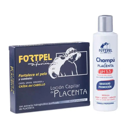 Valquer Pack 6 ampullia placentaa 6 x 15 ml + placenta-shampoo – 200 ml 