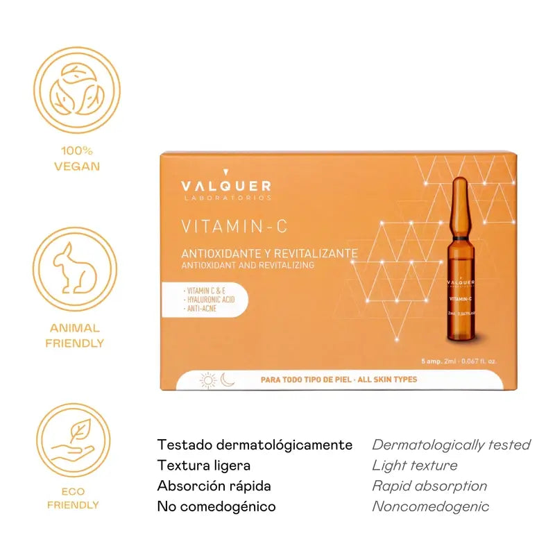 Valquer Skin Care C-vitamiiniampullit, 5 x 2 ml