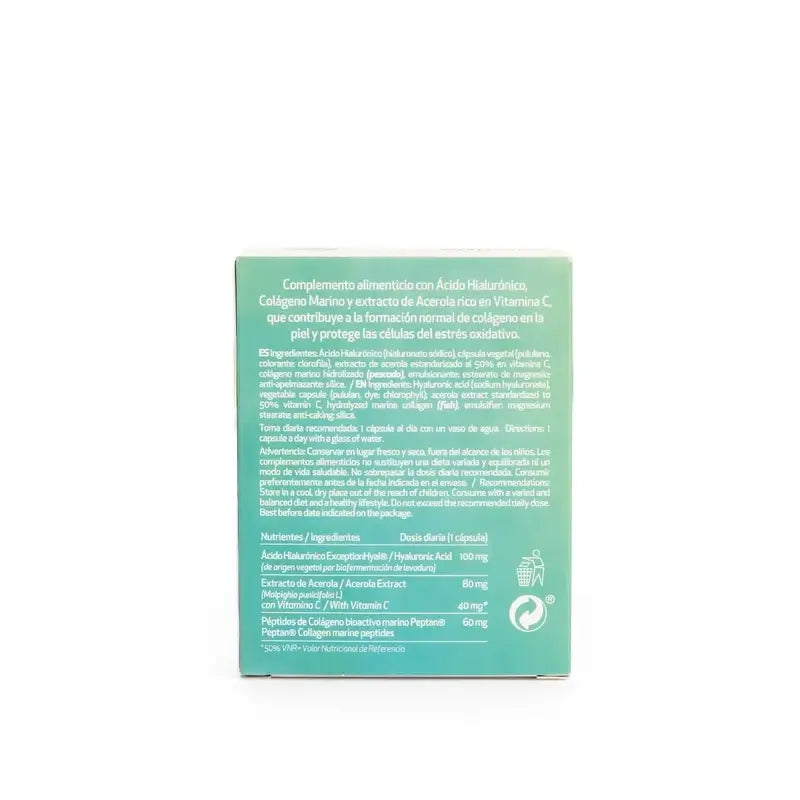 Colagenova Hialuronic + hyaluronihappo 100 + kollageeni + C-vitamiini, 30 kapselia 
