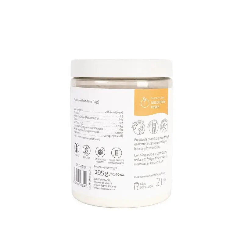 Colagenova Marine + merikollageeni + hyaluronihappo + magnesium ja persikka, 295 g 
