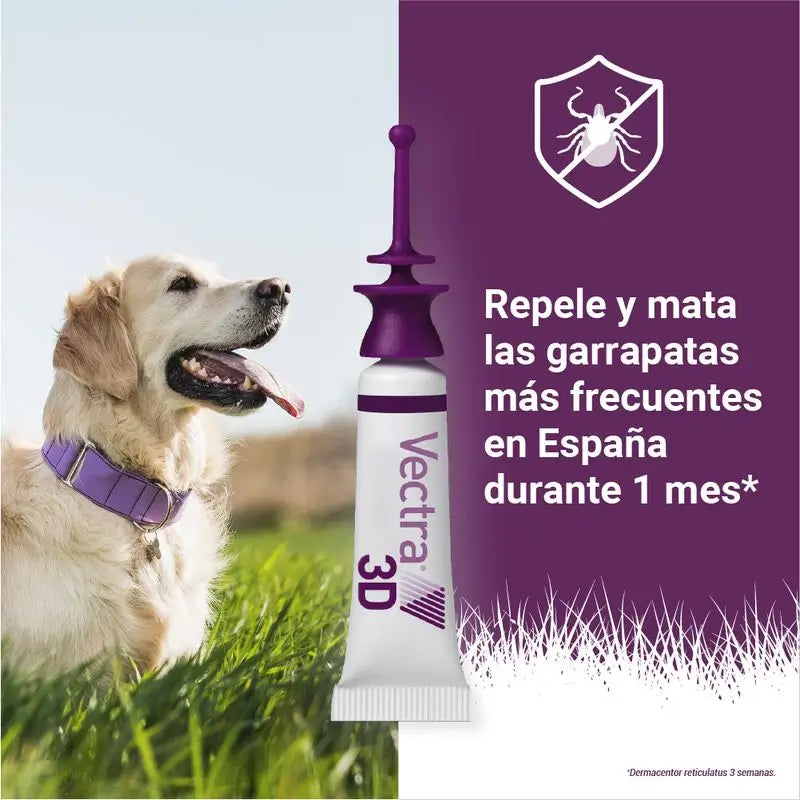 Vectra 3D Koira +40 kg, 3 pipettia