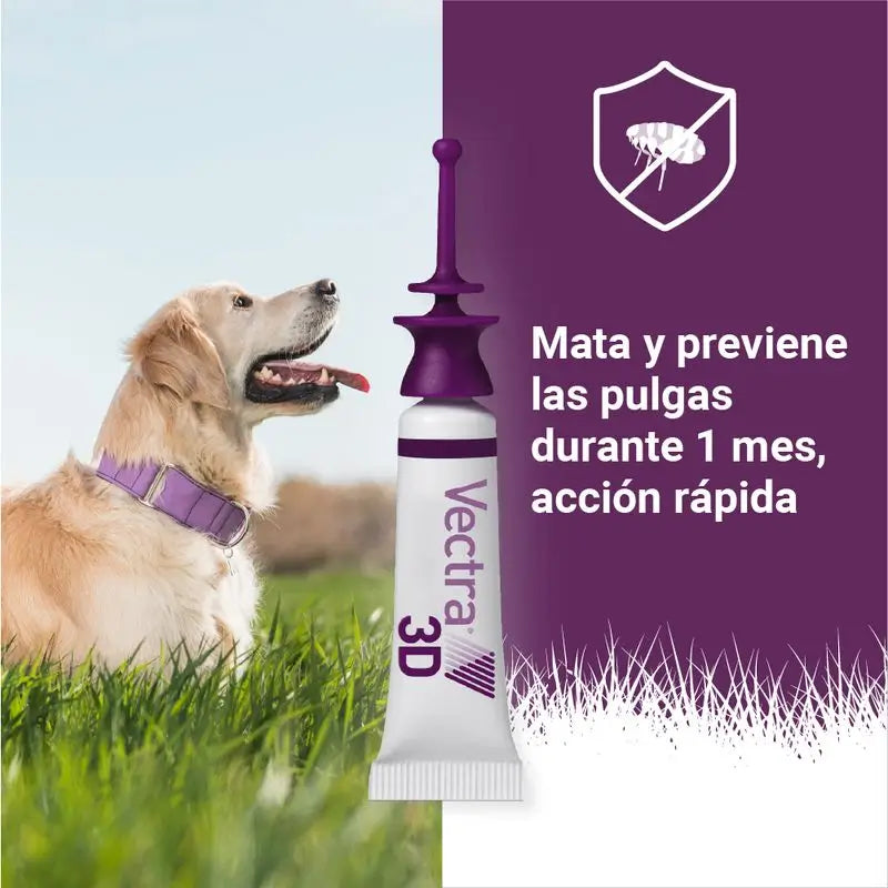 Vectra 3D Koira +40 kg, 3 pipettia