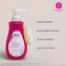 Veet karvanpoistovoide suihkussa käytettäväksi herkälle iholle 400 ml