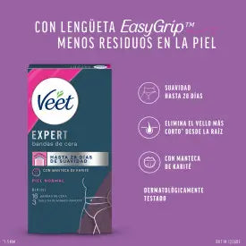 Veet Expert -kylmävahaliuskat kariteseella, 16 liuskaa