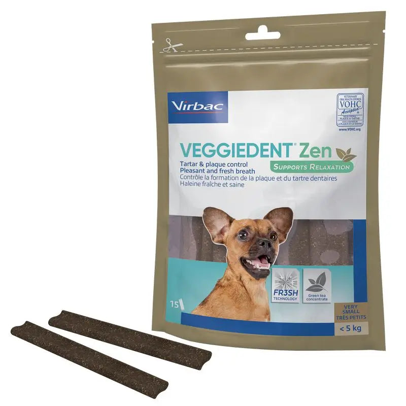Virbac Veggiedent Zen Xs, hammashoitovälipala erittäin pienille koiraroduille