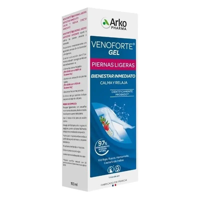 Arkopharma Venoforte -jäähdytysgeeli, 150 ml