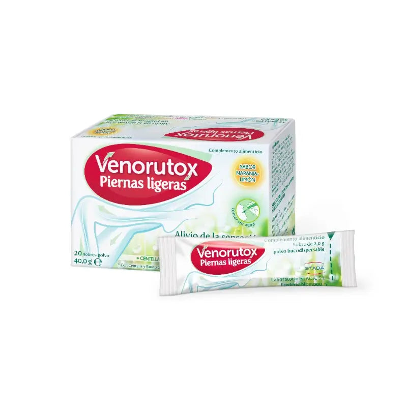 Venorutox Kevyet jalat, 20 pussia + hierontalaite