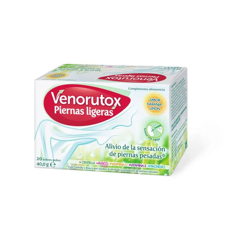 Venorutox Kevyet jalat 20 annospussia, appelsiini-sitruuna