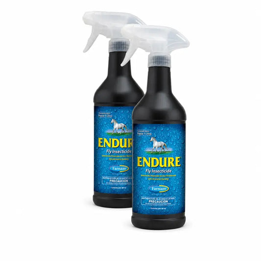 Vetnova Endure -hevosille, 2 x 946 ml:n pakkaus, jossa sumutin