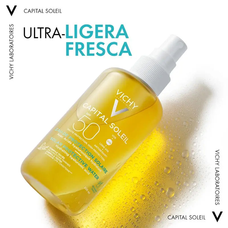 Vichy Capital Soleil aurinkosuojavesi SPF 50, kosteuttava, 200 ml