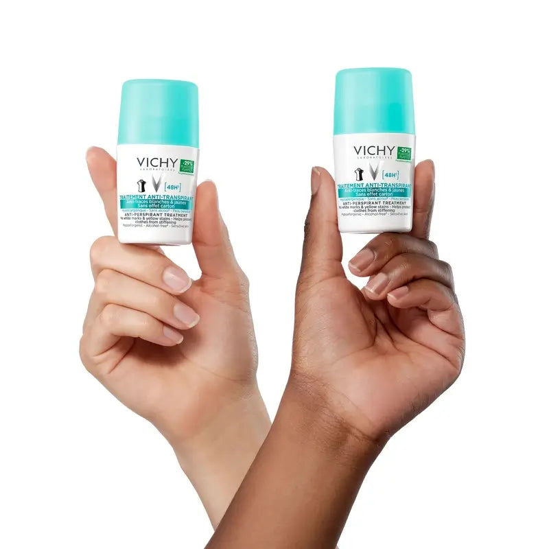 Vichy 48H-hikoilunestodeodorantti, joka ei jätä jälkiä, roll-on, 50 ml