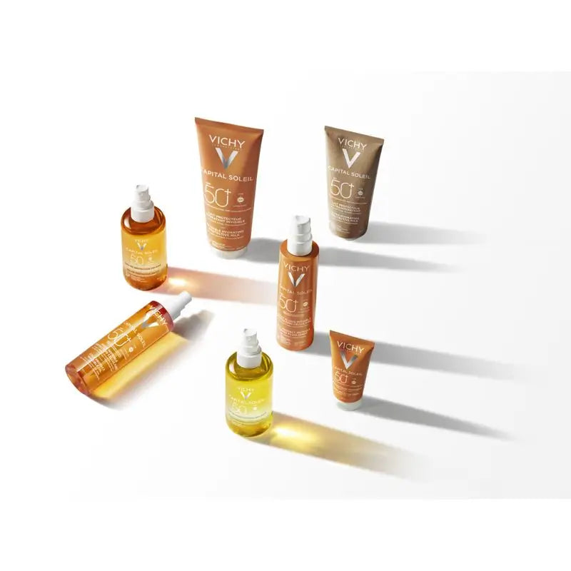 Vichy Capital Soleil Invisible Oil Cell Protect SPF 50+ aurinkovoide, 200 ml
