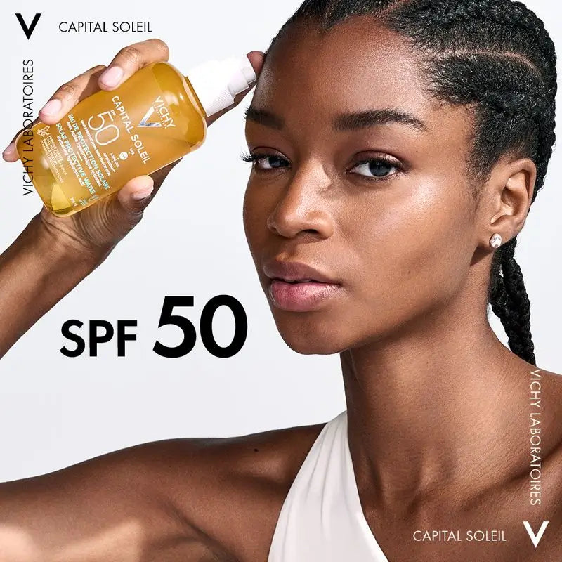 Vichy Capital Soleil Aurinkosuojavesi SPF 50, kirkastava, 200 ml