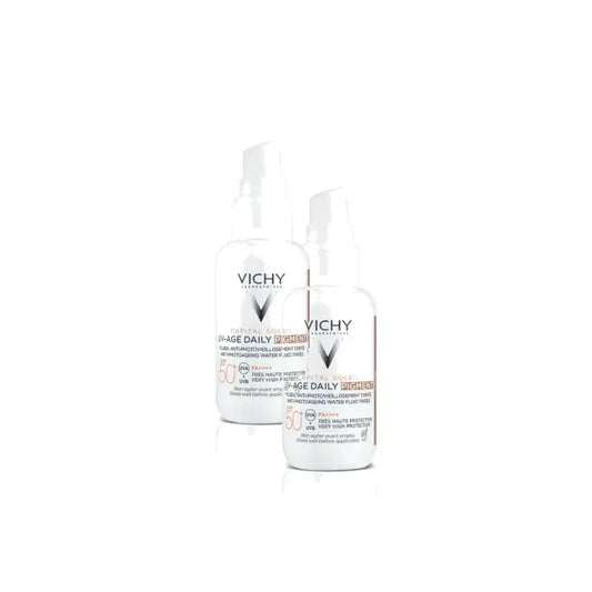 Vichy Capital Soleil UV-Age Daily Color Medio SPF50+ 40 ml, 2 kpl:n pakkaus