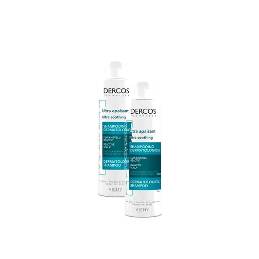 Vichy Dercos Ultra Calmante -shampoo 200 ml, 2 kpl:n pakkaus