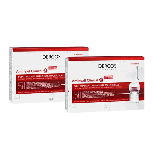 Vichy Dercos Technique Aminexil Clinical 5 naisille (21 ampullia), 2-pakkaus