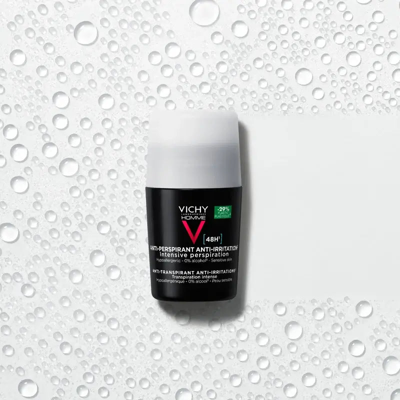 Vichy Homme 48H-deodorantti herkälle iholle, roll-on, 50 ml