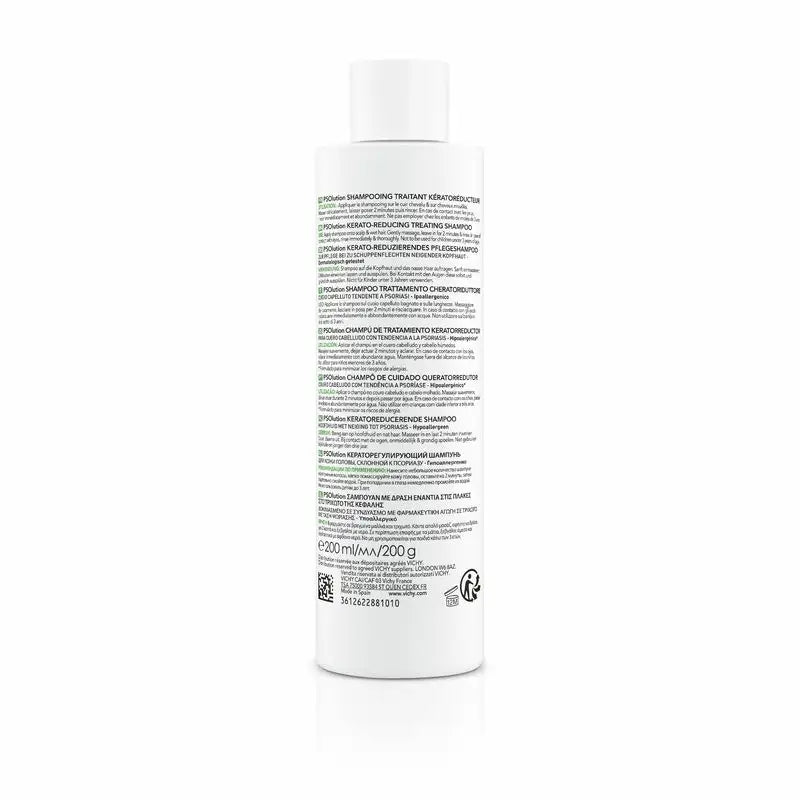 Vichy Dercos Psolution -shampoo hilseen ja kutinan hoitoon, 200 ml