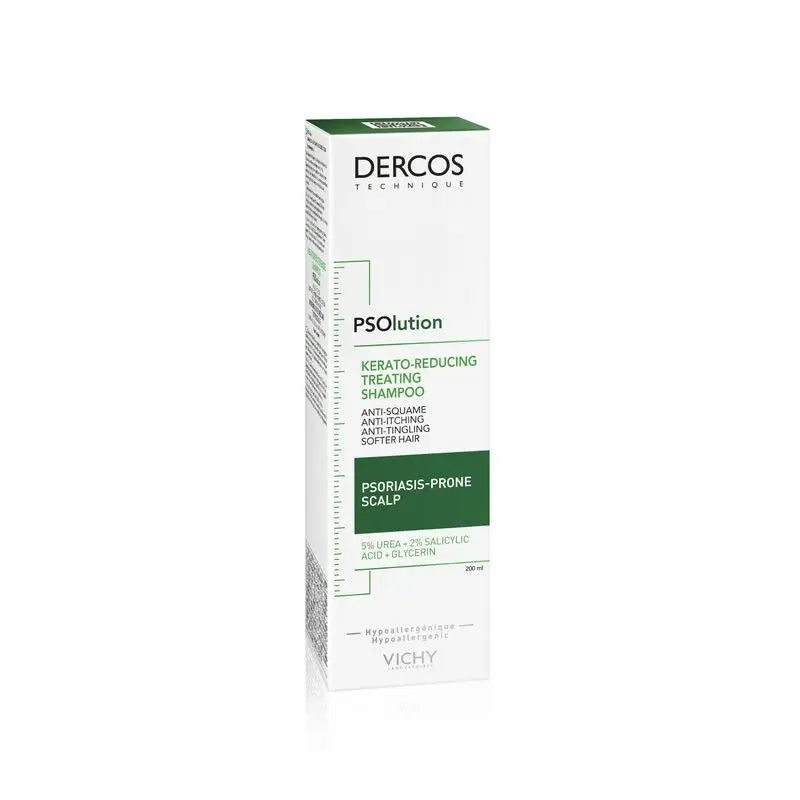Vichy Dercos Psolution -shampoo hilseen ja kutinan hoitoon, 200 ml
