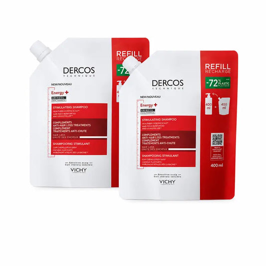 Vichy Dercos Ecorefill Energy+ -shampoopakkaus, 400 ml, 2 kpl