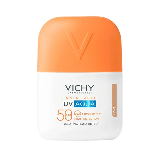 Vichy Solar UV Aqua Hydrating Fluid SPF 50, vaalea sävy, 50 ml