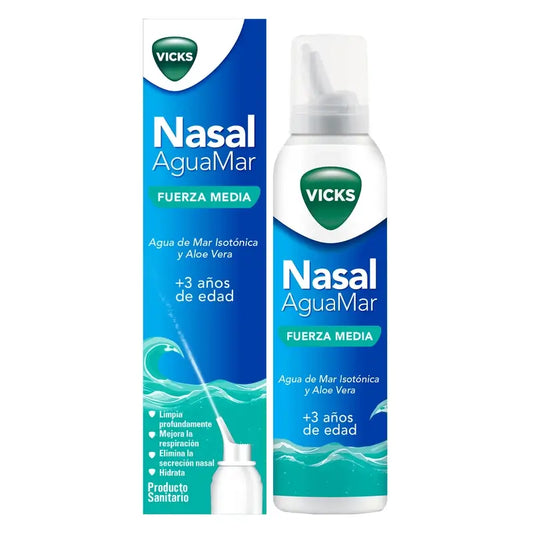 Vicks Nasal Aguamar, keskivahva, 120 ml