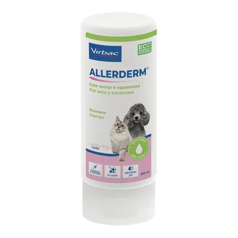Virbac Allerderm Dry & Flaky Skin Shampoo 250 Ml