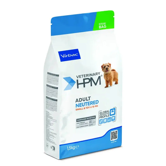 Virbac Hpm Adult Dog Neutered Small & Toy 1,5kg, dog food for Dogs