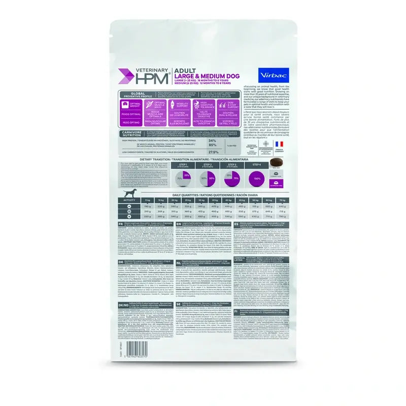 Virbac Hpm Adult Large & Medium 3 kg Koiranruoka