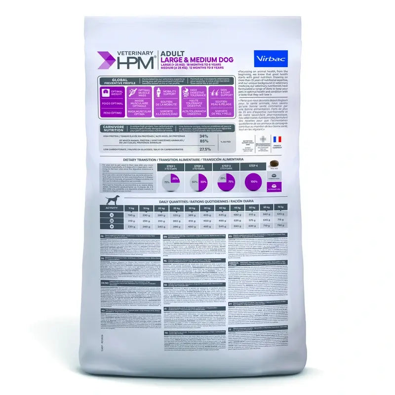 Virbac Hpm Adult Large & Medium 7 kg -ruoka, koiranruoka