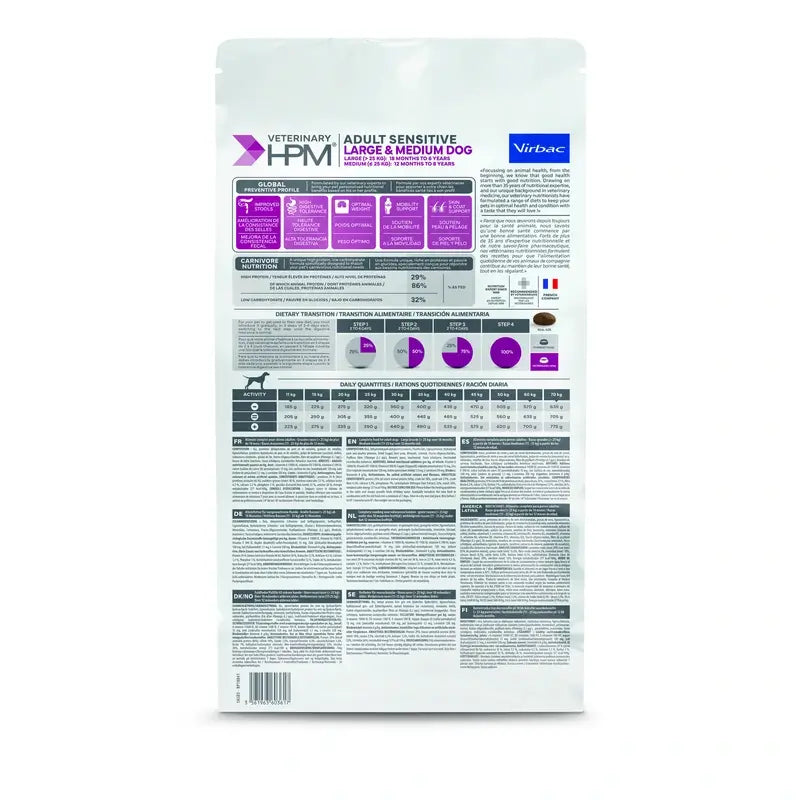 Virbac Hpm Canine Sensitive Digest Large Med. 3 kg, koiranruoka