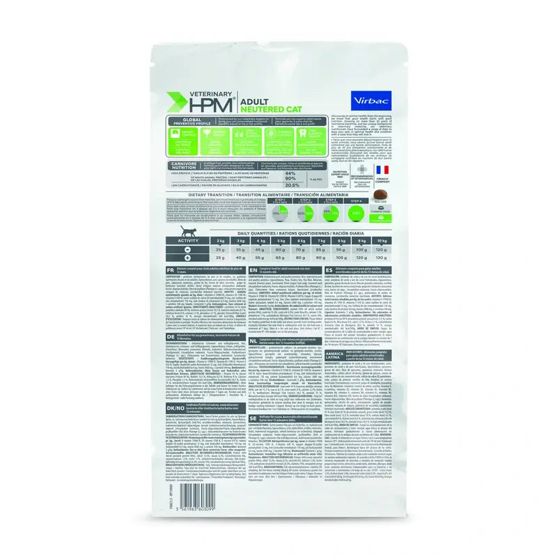 Virbac Hpm Adult -ruoka steriloiduille kissoille 1,5 kg, kissanruoka