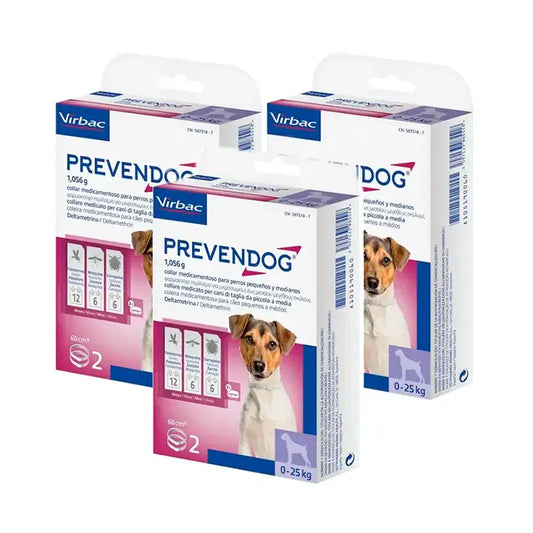 Virbac Prevendog -loislääkepanta, 3 x 60 cm:n pakkaus, 2 kpl