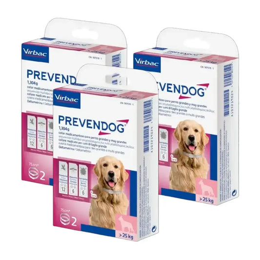 Virbac Prevendog -lois torjuntakaulapanta, 3 x 75 cm:n pakkaus, 2 kpl