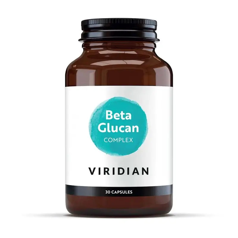 Viridian Beta-glukaania 250 mg. Plus C-vitamiinia, D3-vitamiinia ja sinkkiä, 30 kasviskapselia