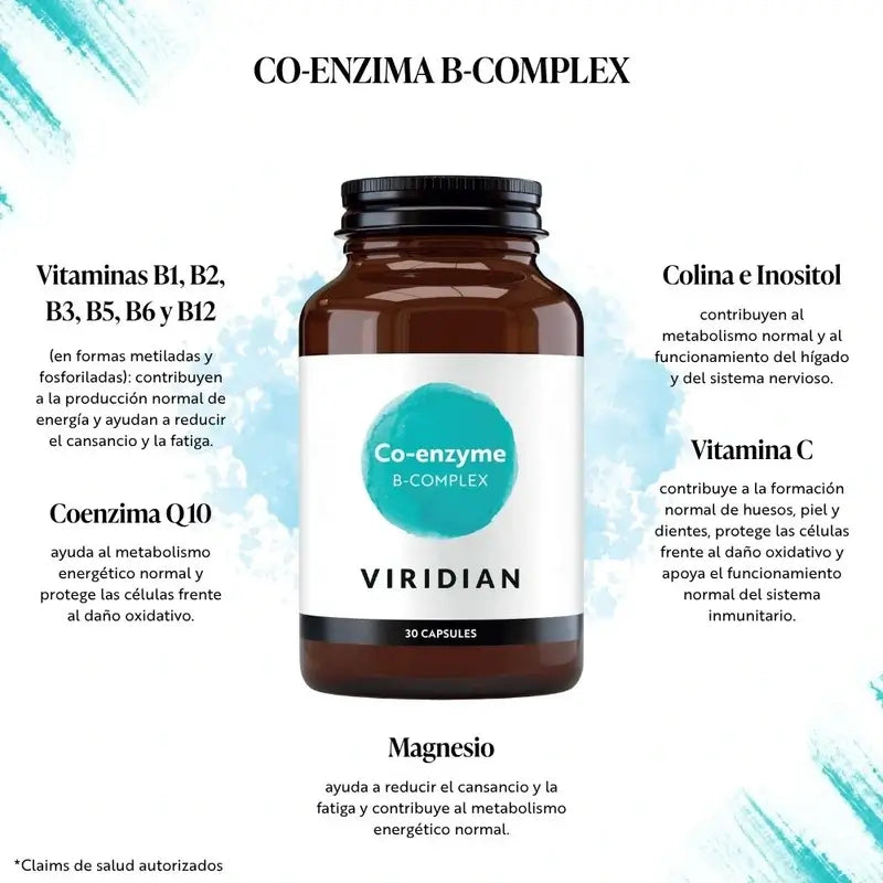 Viridian Koentsyymi B -kompleksi, 30 kasviskapselia 