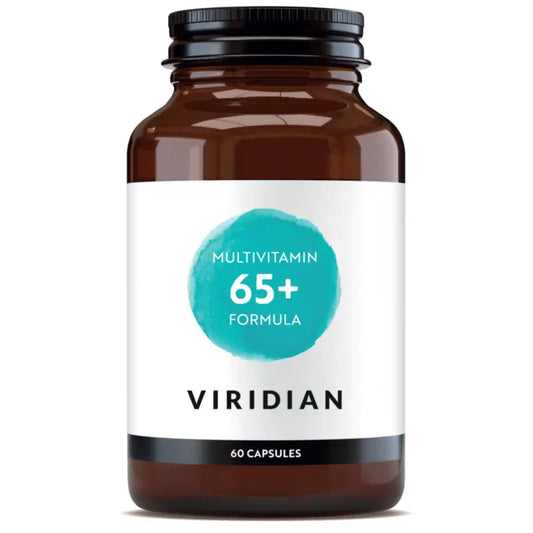 Viridian Multivitamínicos 65+ -monivitamiinivalmiste, 60 kapselia