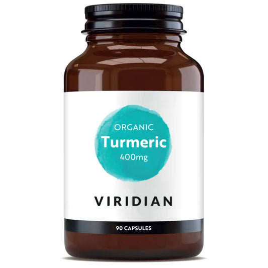Viridian Luomukurkuma 400 mg, 90 kapselia