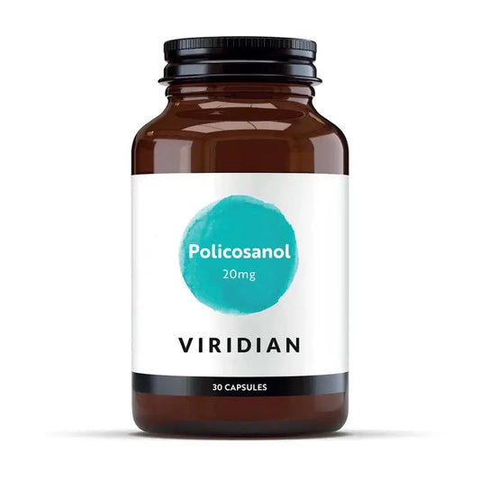 Viridian Policosanol 20 mg, 30 kasviskapselia.