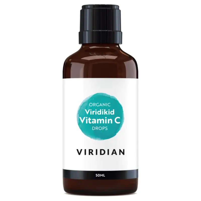 Viridian Viridikid Lasten ravintolisät Viridikid Luonnonmukainen C-vitamiini tippoina, 50 ml