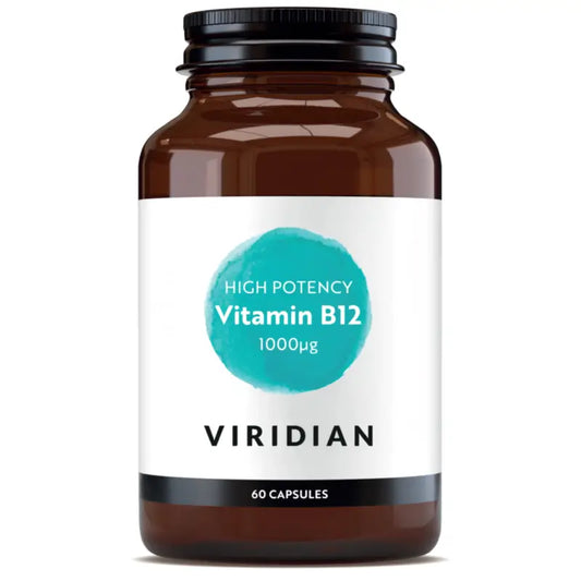 Viridian B-vitamiinit, B12-vitamiini, erittäin voimakas, 60 kapselia