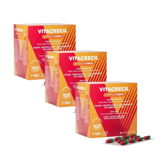 Vitacrecil Complex Forte, Pack 3 x 180 capsules