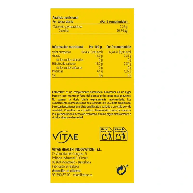 Chlorella 300 tablettia – Sisältää chlorella-levää