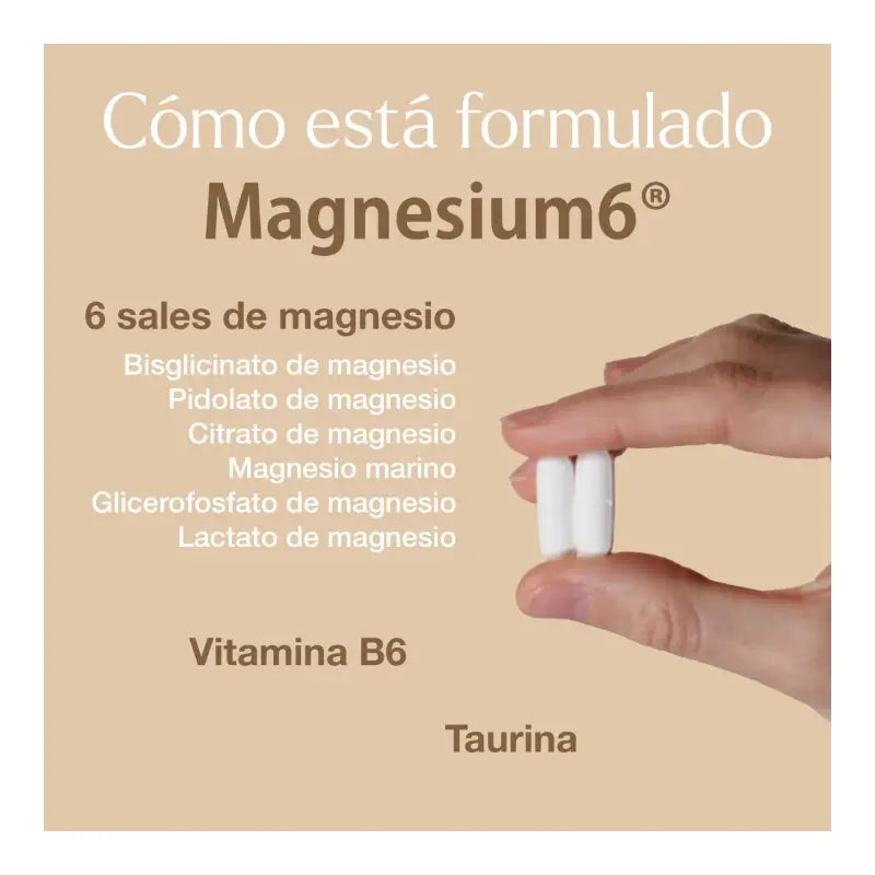 Magnesium6 20 tablettia – Sisältää 6 magnesiumsuolaa, B6-vitamiinia ja tauriinia