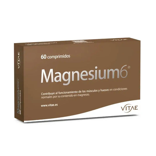 Magnesium6 60 tablettia – Sisältää 6 magnesiumsuolaa, B6-vitamiinia ja tauriinia