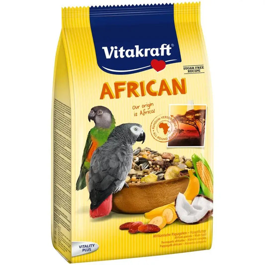 Vitakraft Afrikkalaiset harmaat papukaijat 750 grammaa