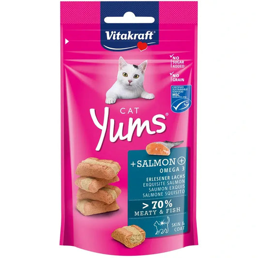 Vitakraft Cat Yums Lohi 9 x 40 grammaa