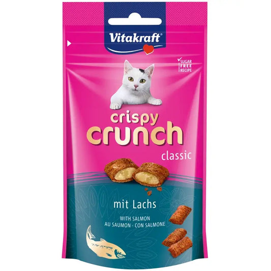 Vitakraft Crispy Crunch -lohi, kissalle, 8 x 60 grammaa
