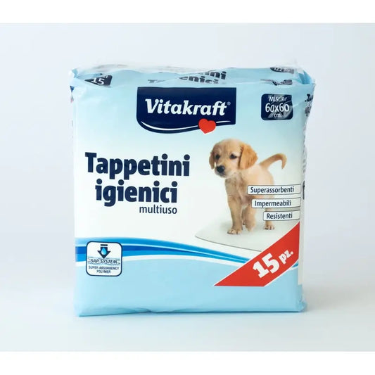 Vitakraftin pentujen imupyyhkeet, 60 x 60 cm, 15 kpl