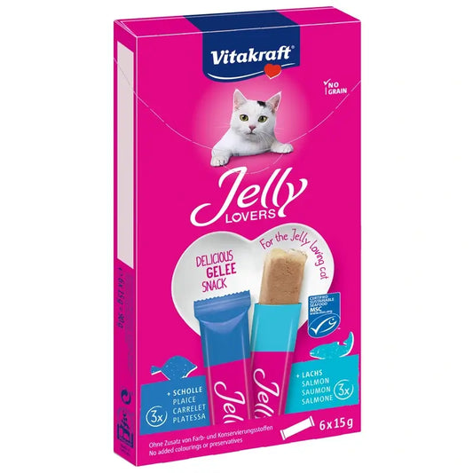 Vitakraft Jelly Lovers -lohi ja kampela, 15 grammaa